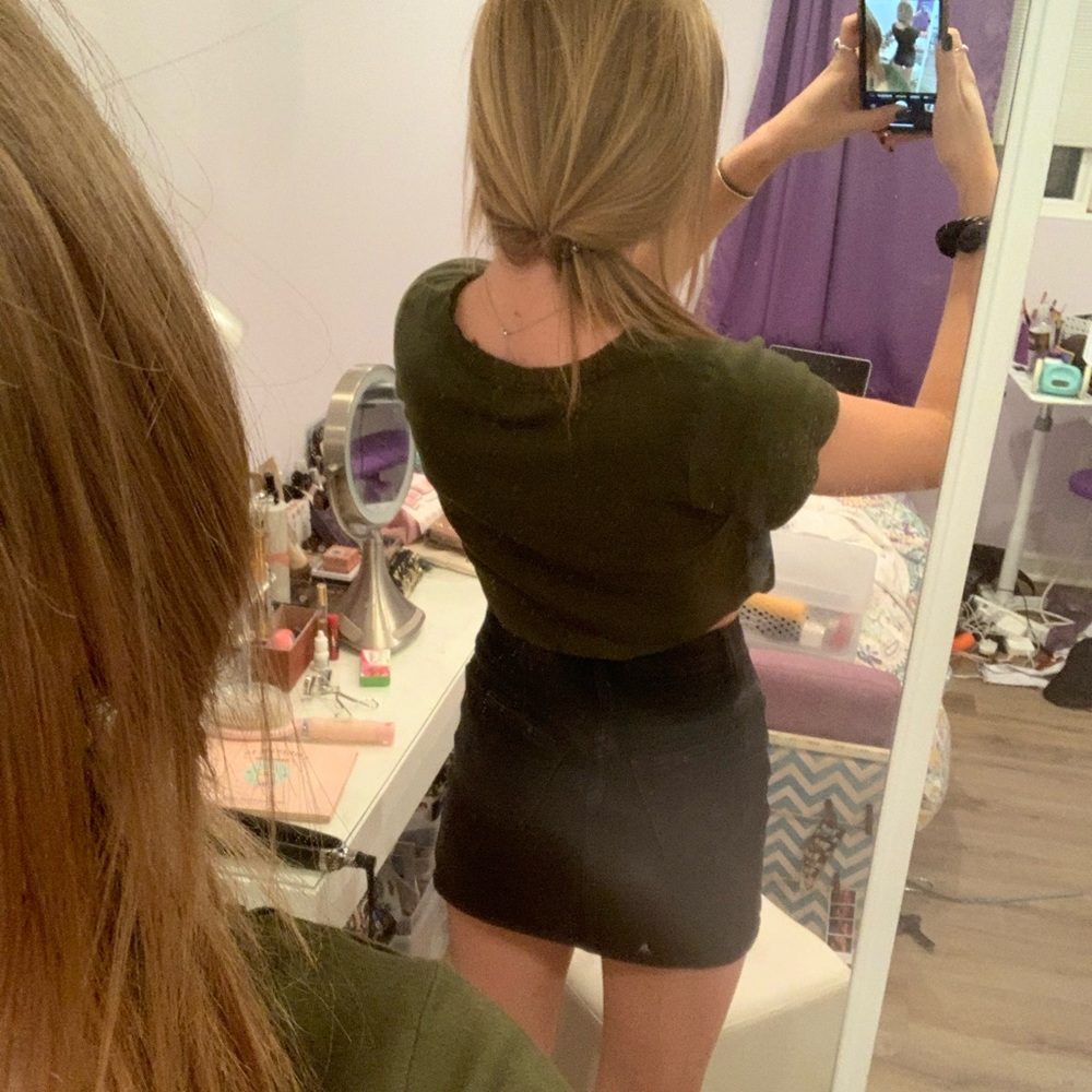 Black Jean Brandy Melville Skirt - Picture 7 of 7